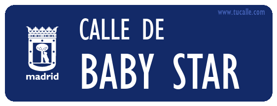 cartel_de_calle-de-BABY STAR _en_madrid